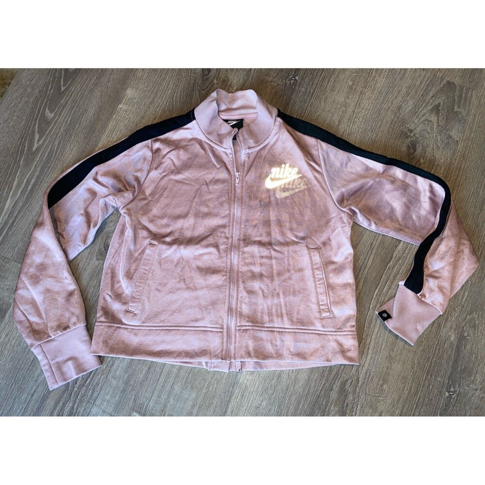 Nike Sportswear Girls Full Zip Hoodie Jacket Hip Hop Sz XL Pink Youth Fun